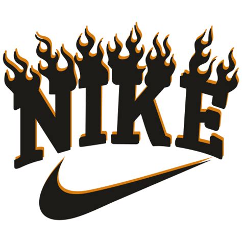 Fire Nike Logo Svg Logo Brand Svg Fire Nike Svg Nike Logo Inspire