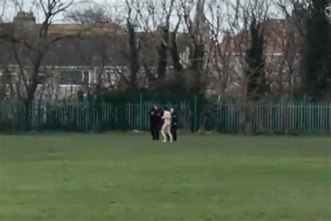 Bare Cheek Man Strips Off And Walks Naked Through Park