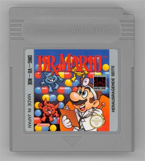 Dr Mario 1990 Game Boy Box Cover Art Mobygames
