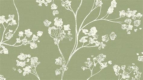 Sage Green Floral Print Fabric Texture High Resolution 3000x2000 For