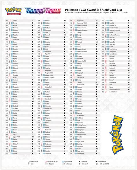 All Pokemon Checklist Printable Pokemon Go Search For Tips Tricks
