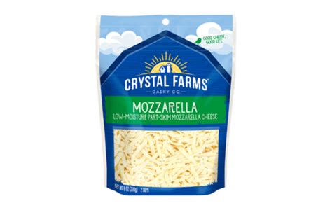 Mozzarella Shredded Cheese Crystal Farms