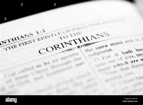 The Bible Opened The Holy Bible Close Up Stock Photo Alamy
