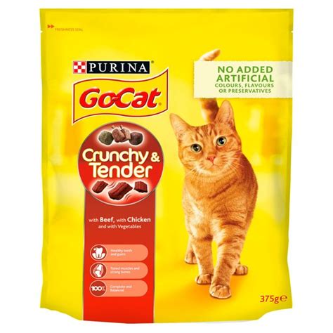 Like humans, cats require good nutrition to stay healthy and our readers rely upon the cat food reviews, articles and recall alerts that we research and publish. Morrisons: Go-Cat Crunchy and Tender Cat Food Beef 375g ...