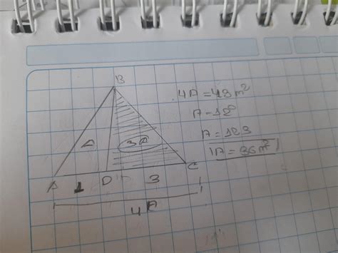 En un triángulo ABC se traza la ceviana BD de modo que 3AC 4DC Calcule