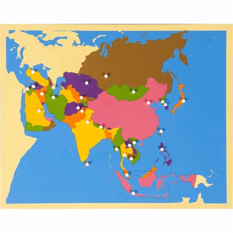 Puzzle Map Of Asia Nienhuis Montessori Teia Education And Play