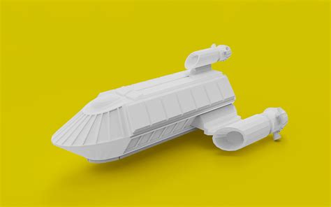 Spaceship 3d Model On Behance