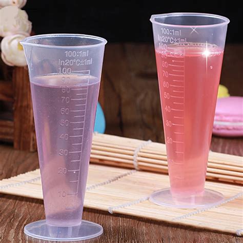 100ml Conical Measuring Cup Triangle Cup Glass Transparent Measuring