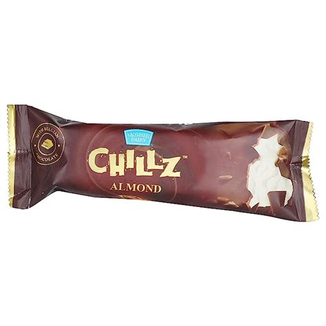 Mother Dairy Chillz Ice Cream Bar Chocolate And Almond 75ml Amazon