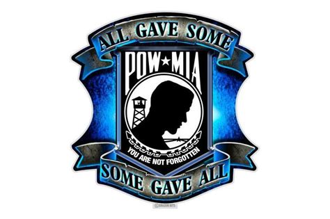 Pow Mia All Gave Some Some Gave All Reflective Decal Reflective