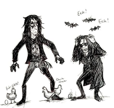 Alice Cooper And Ozzy Osbourne By Horrormadnesspeep On Deviantart