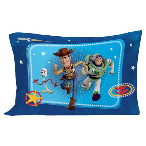 Disney Pixar Toy Story 4 Piece Toddler Bedding Sets Blue Woody Buzz