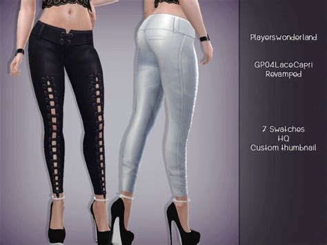 Gp04 Lace Capri Revamped By Playerswonderland At Tsr Sims 4 Updates