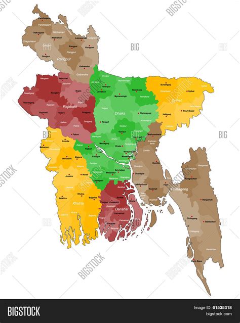Map Bangladesh Vector Photo Free Trial Bigstock