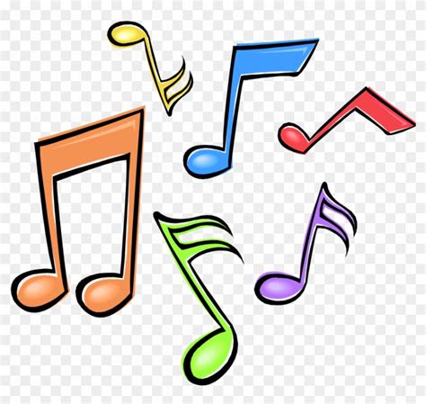 Music Clipart Png Colorful Music Notes Clipart Transparent Png