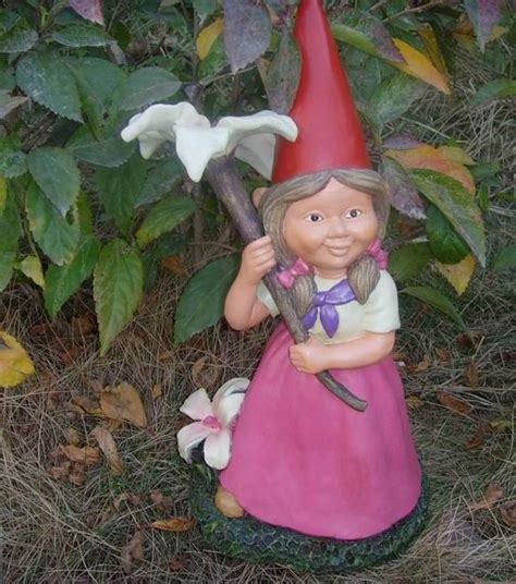 Pretty Female Woman Garden Gnome Girl Funny Garden Gnomes Diy Gnomes