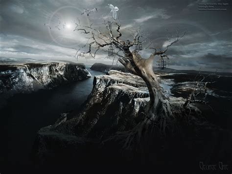 Dark Surreal Art Motivating Surreal Modern Land Tree Neo