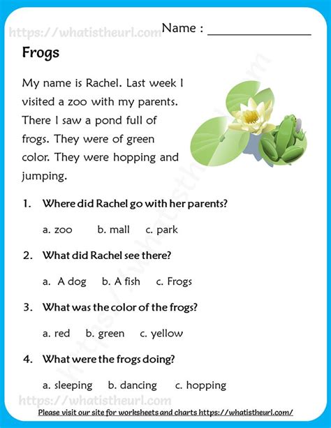 Reading Comprehension Grade 3