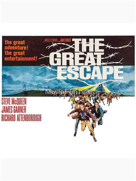 the great escape movie poster poster for sale by moviefuntime redbubble