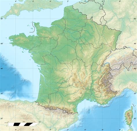 Filefrance Relief Location Map Wikimedia Commons