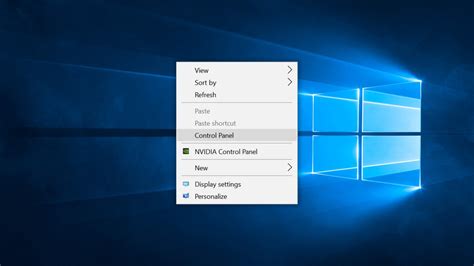 How To Add A Control Panel Shortcut To The Right Click Menu In Windows 10