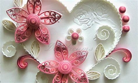 New Art And Craft How To Make Beautiful Quilling Pink Flower Design