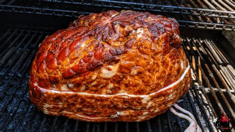Hickory Smoked Spiral Ham With Glaze On Pellet Grill Chefs Magnet