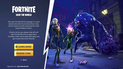 Check the video guide and get your own fortnite save the world. Fortnite Battle Royale - Save The World - Redeem Code ...