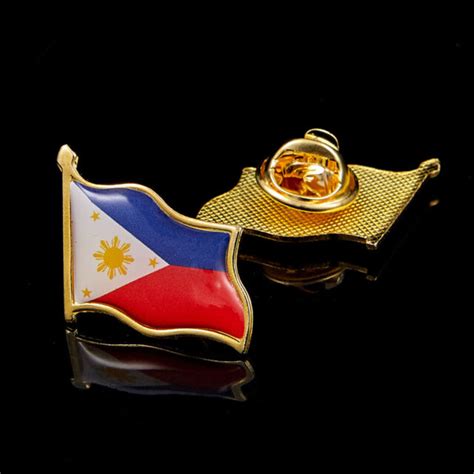 5pcs Philippines Flag Brooch National Emblem Badge Tie Backpack Lapel