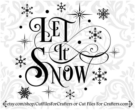 Let It Snow Svg Let It Snow Mug Svg Let It Snow Shirt Svg Etsy