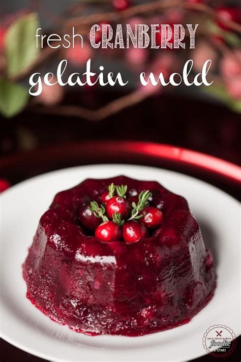 My favorite jello mold recipes are pink clouds and rain drops. Fresh Cranberry Gelatin Mold - The Best Blog Recipes