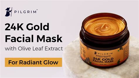Pilgrim 24k Gold Facial Mask For Radiant Glowing Skin Secrets Of