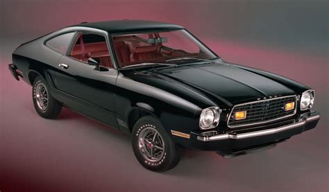 Black 1976 Mach 1 Shadow Ford Mustang Ii Hatchback Cool Photo