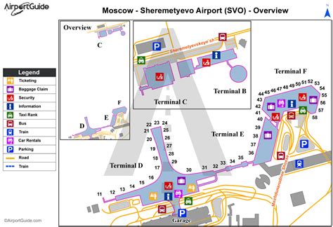 Moscow Sheremetyevo International Svo Airport Terminal Maps