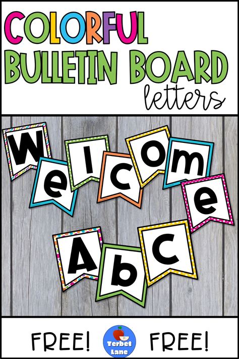 (not editable) each letter, number. Customize your bulletin board display with these free 4 ...