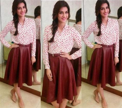 10 super stylish looks by kriti sanon at dilwale promotions south india fashion