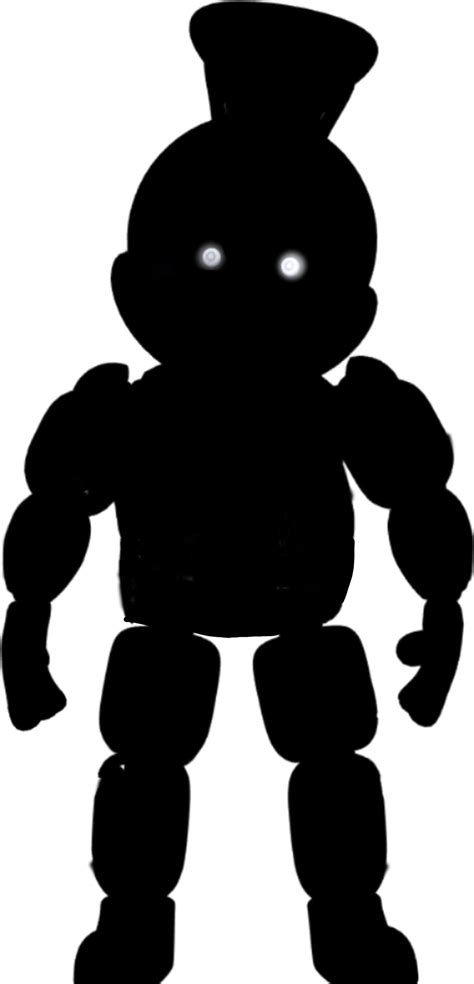 A Black And White Silhouette Of A Robot With Glowing Eyes