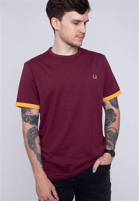 Fred Perry Ringer Aubergine T Shirt Impericon En