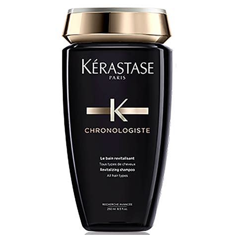 Chronologiste shampoo uses powerful and timeless ingredients to revitalize dull and brittle hair needing deep nourishment and moisture. Kérastase Chronologiste Revitalising Bain Shampoo 250ml ...