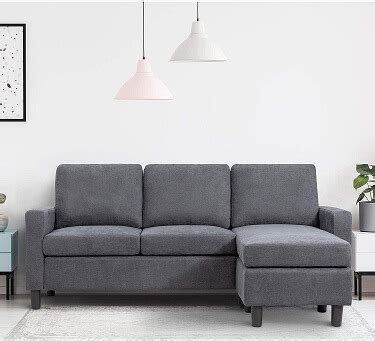 Walsunny Convertible Sectional Sofa Couch 