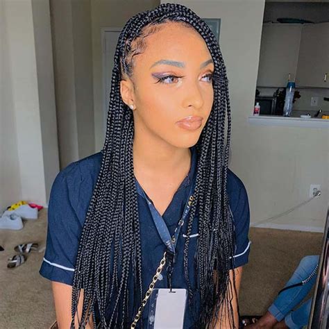 43 Pretty Small Box Braids Hairstyles To Try Page 4 Of 4 Stayglam