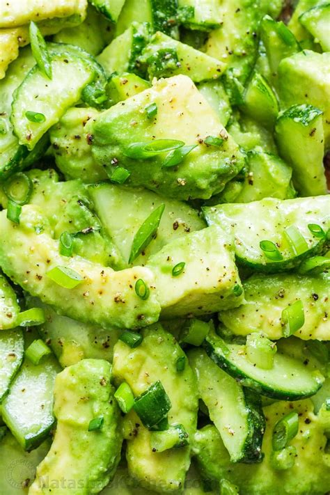 An Easy Excellent Minute Avocado Cucumber Salad Recipe With The