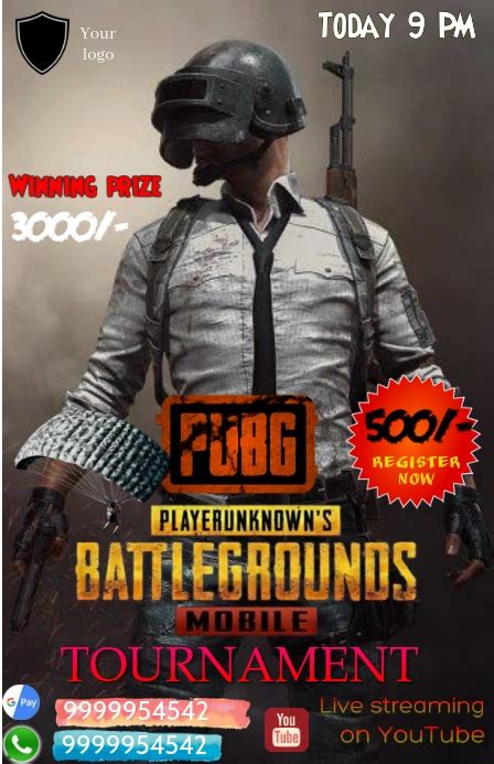 Pubg Tournament Poster Template Postermywall