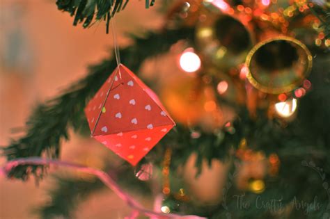 Diy Geometric Paper Ornaments Tutorial For Christmas With Free