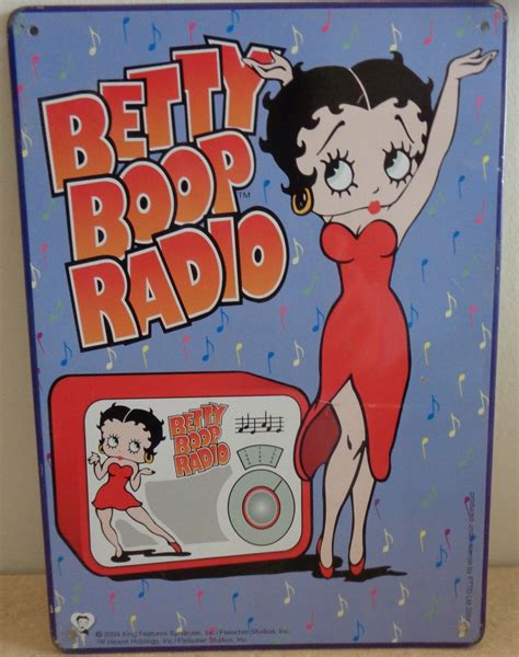Metalen Muurdecoratie Betty Boop Radio Mijnonlinemarktbe