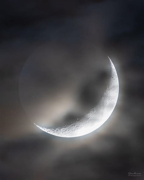 Tonights Waxing Crescent Moon Rastrophotography