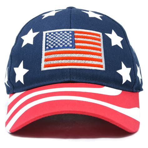 Dalix Dalix American Flag Hat Premium Usa Baseball Cap In Stars And