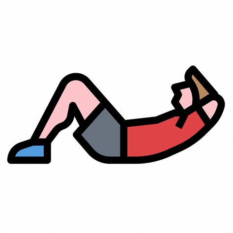 Abdominal Abs Crunch Exercise Fitness Icon Download On Iconfinder