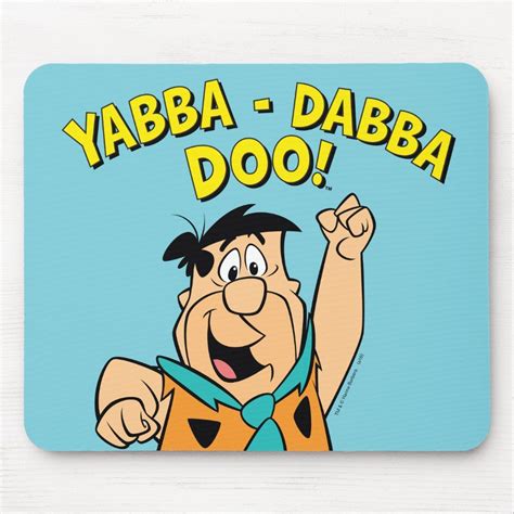 Fred Flintstone Yabba Dabba Doo Mouse Pad Zazzle Flintstones