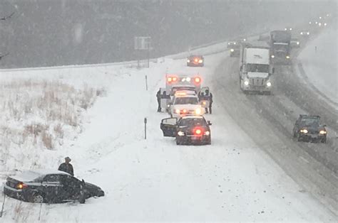 Snow Piles Up Accidents Abound On Roads Local